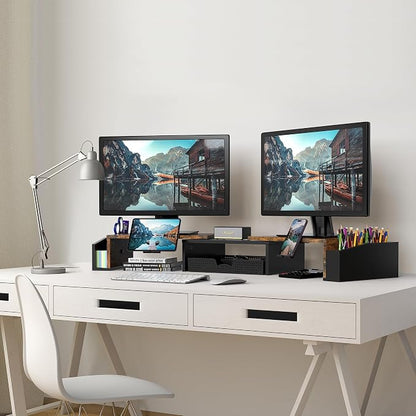 Simple Houseware Desk Dual Monitor Stand Riser - Image 5
