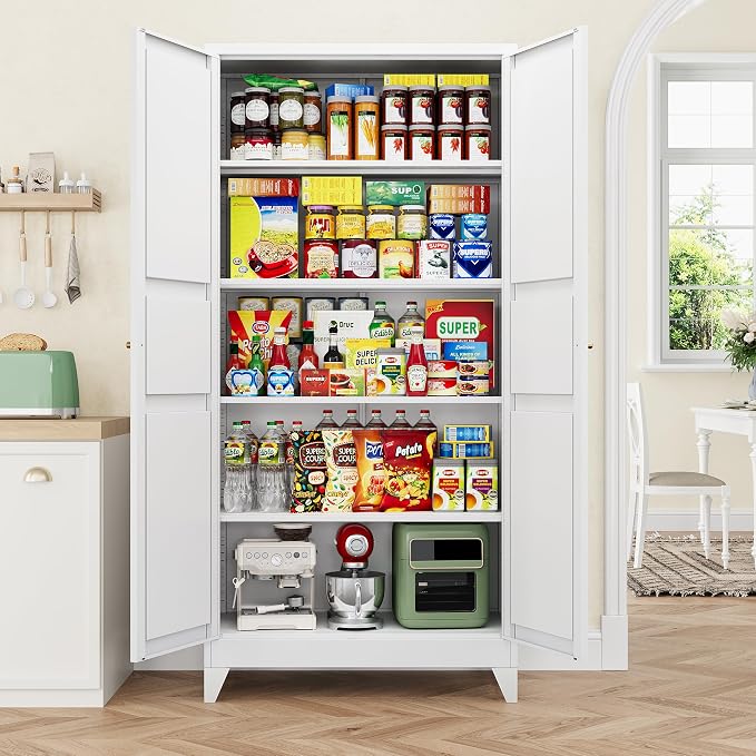 Letaya 75" H Metal Storage Cabinet - Image 7