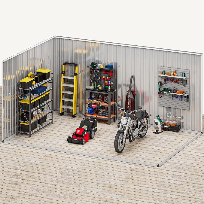DWVO 12x8ft Large Tool Storage Shed - Image 6