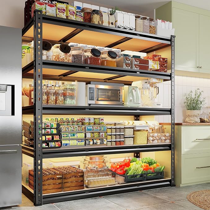 REIBII 48.2" W Garage Shelving, Storage Shelves Load 3000LBS, Adjustable Garage - Image 7