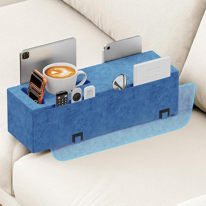Sofa Armrest Couch Caddy with Cup Holder, Removable Couch Armrest Table Pillow by Unknown