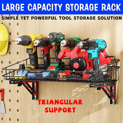 ULIBERMAGNET Large Folding Garage Shelf, Heavy Duty Wire Basket Storage Shelving - Image 4