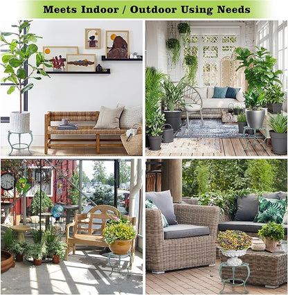 OwnMy Heavy Duty Cast Iron Plant Stand Vintage Wrought Iron Flower Pot Holder - Image 6