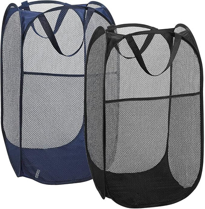 2 Laundry Baskets, pop-up Laundry Baskets, Foldable mesh Laundry Baskets… by Unknown