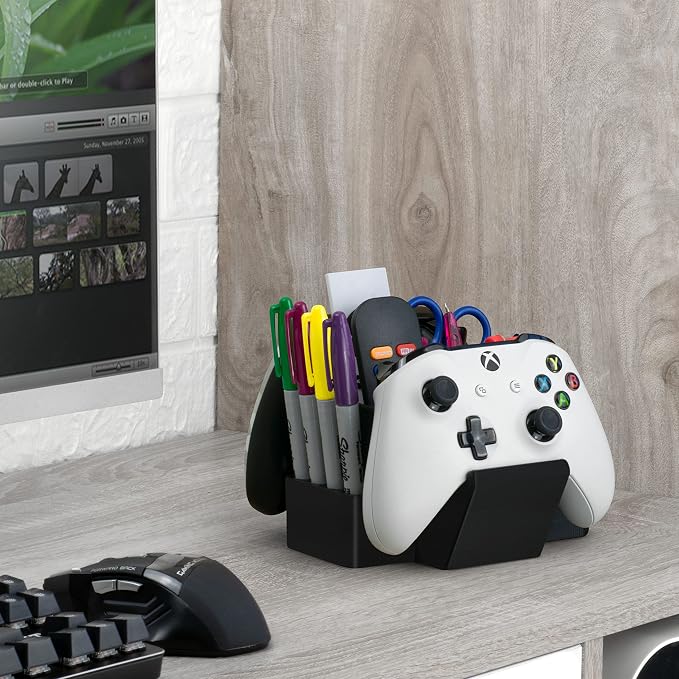 BRAINWAVZ Dual Game Controller, TV Remote Control & Stationary Storage Desktop - Image 8