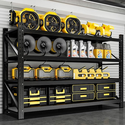 5000LBS Metal Garage Shelving Unit 71" W Storage Shelves Heavy Duty 4 Tier by ZAOUS
