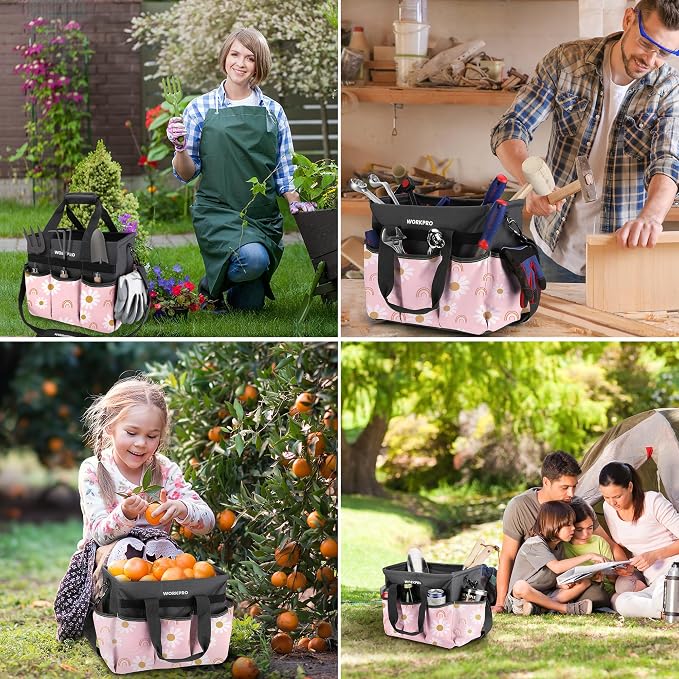 WORKPRO Garden Tool Bag Organizer, Heavy Duty Gardening Tote Bag - Image 7