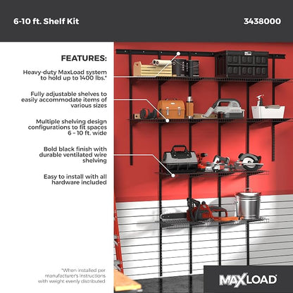 ClosetMaid MaxLoad Heavy Duty Wall Shelf Kit - Image 2