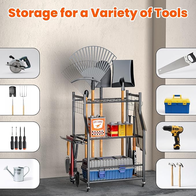 Ultrawall Garden Tool Organizer, Yard Tool Storage Stand - Image 5