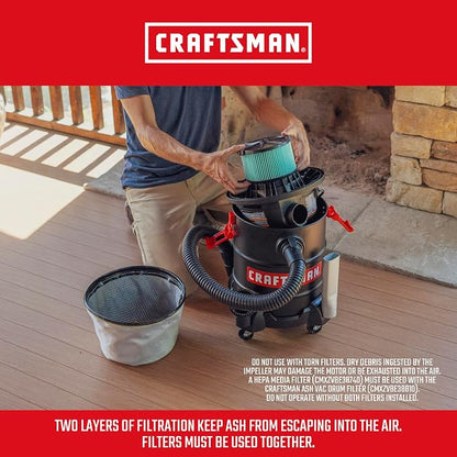 CRAFTSMAN CMXEVBE17050 5 Gallon 7.8 Amp Ash and Grilling Vacuum, Portable Dry - Image 6