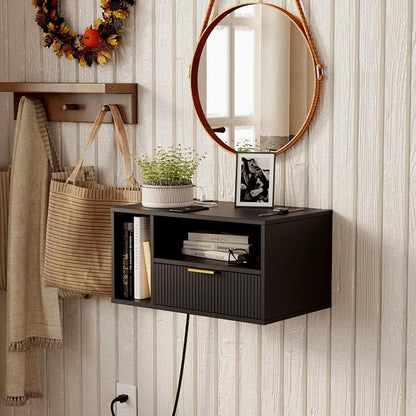 Veegle Black Floating Nightstand - Image 6