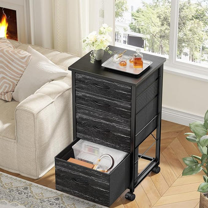 4 Drawers Mobile File Cabinet Vertical Filing Cabinet - Image 8