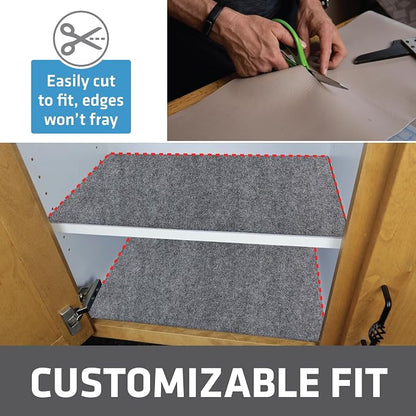 Drymate Premium Luxury Shelf & Drawer Liner, Thick Cushioned Fabric, - Image 5