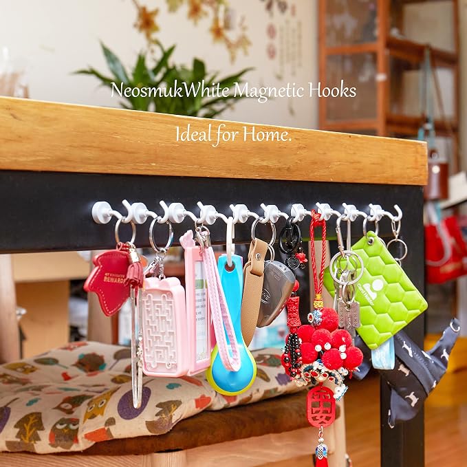 Neosmuk Magnetic Hooks, Heavy Duty 30lb+ Strong Magnet Hook - Image 5