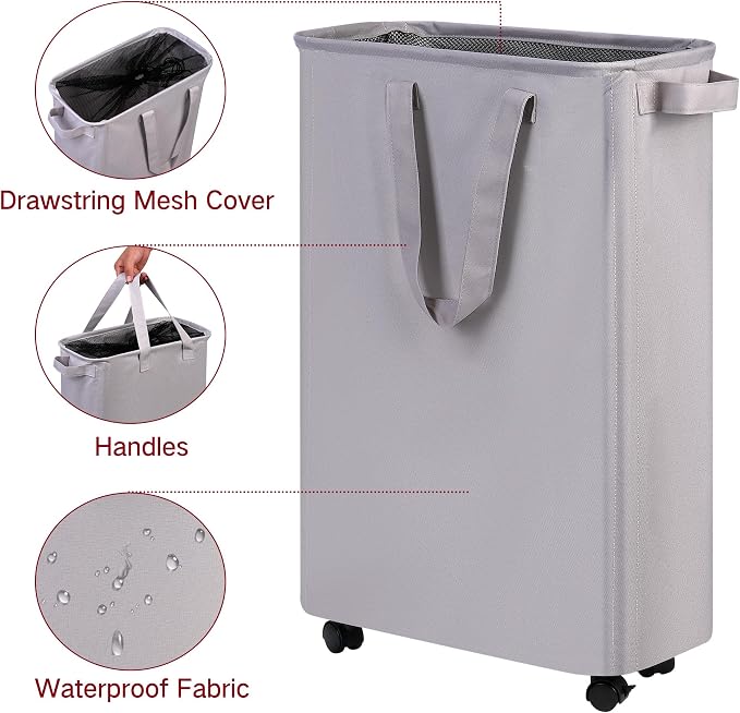 efluky Slim Laundry Hamper - Image 3