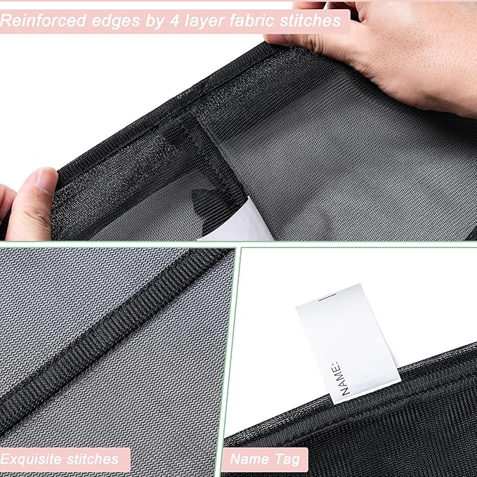 4 Pack Mesh M Laundry Bags, Machine Washable Dirty Clothes Organizer - Image 4
