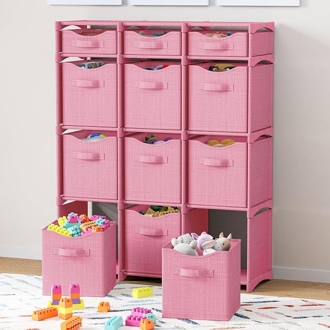 12 Cube Closet Organizers And Storage | Includes All Storage Cube Bins | Easy - Image 2