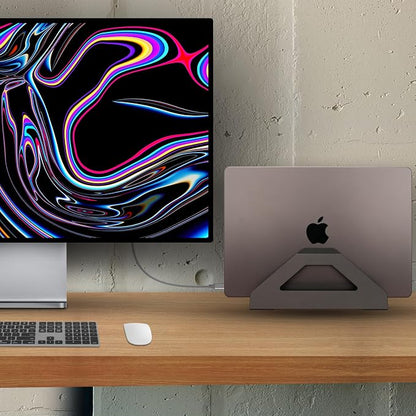 Vertical Laptop Stand, Space Saving Holder - Image 2