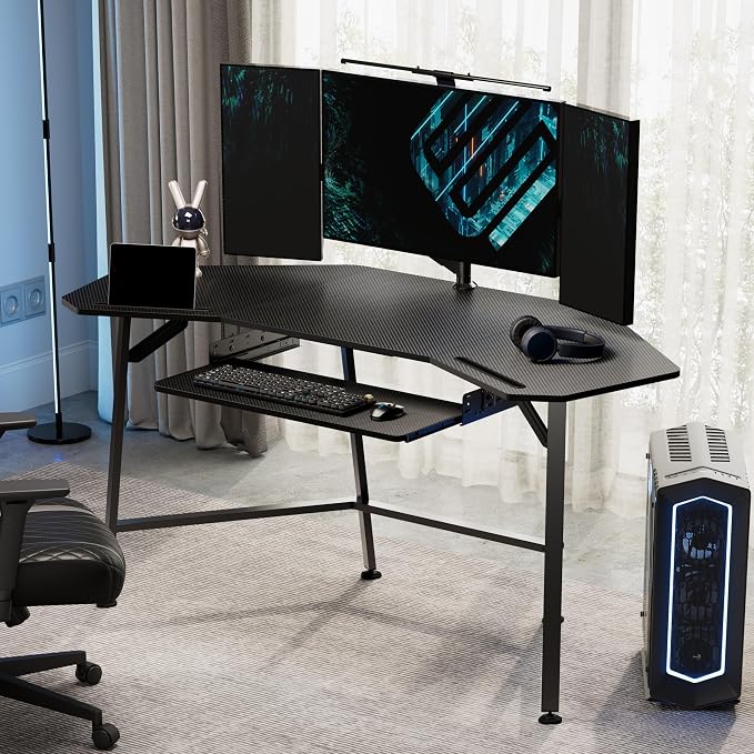 EUREKA ERGONOMIC Adjustable Keyboard Tray Under Desk, 28x11 Inch Large Slide - Image 6