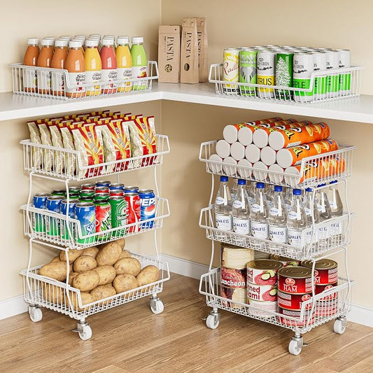 OKZEST Pantry Organizers and Storage Cart by OKZEST