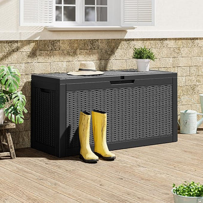 Outdoor Storage Box, 72 Gallon Resin Deck Boxes Outdoor Waterproof - Image 7