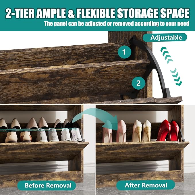 Xixini Shoe Storage Cabinet for Entryway - Image 4