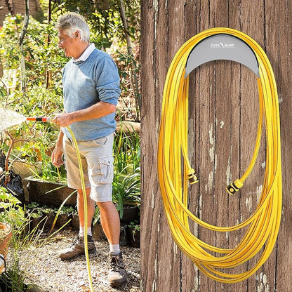 FLORA GUARD Garden Hose Holder, Heavy-Duty Metal Hose Hanger, Holds Up to 125 ft - Image 6