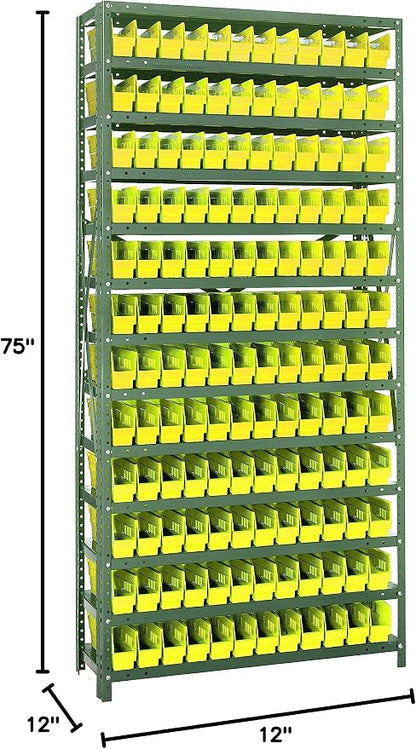 Quantum Storage Systems 1275-100YL Solid Heavy Duty 13 Shelves 144 Economy - Image 2