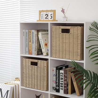 10.5 x 10.5 in Plastic Wicker Baskets - Image 7