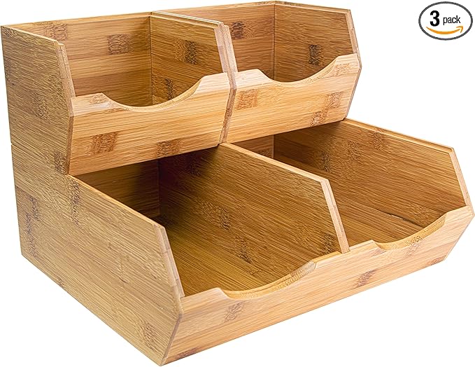 HOMESTEAD Bamboo Pantry Storage Bins by Homestead