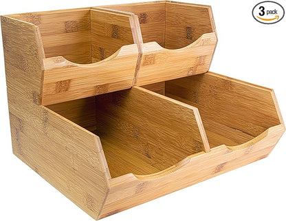 HOMESTEAD Bamboo Pantry Storage Bins by Homestead