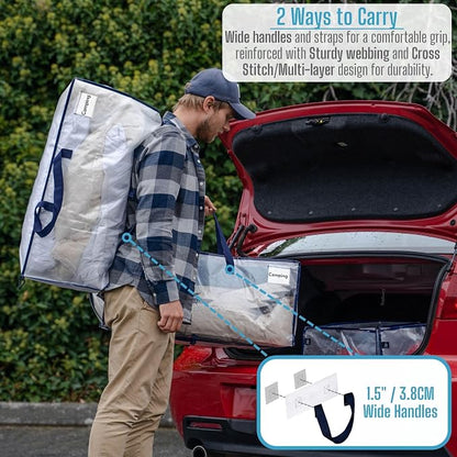 VENO 4 Pack Moving Bags w/Backpack Straps, Heavy Duty, Moving Boxes Alternative - Image 2