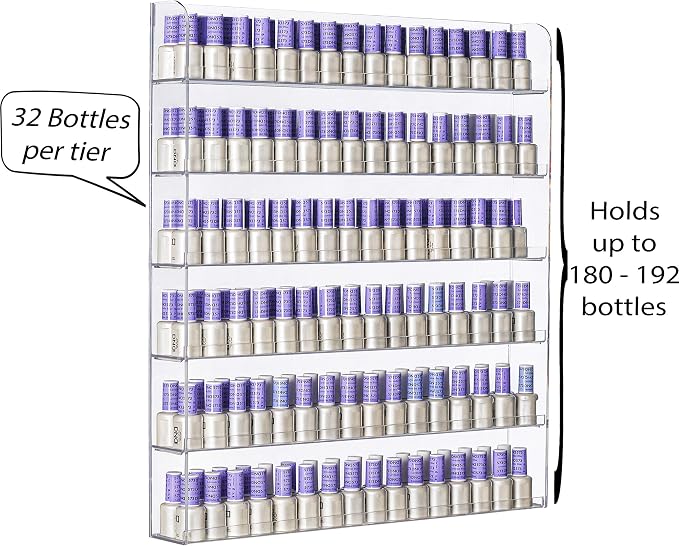 AMT 6 Tier Acrylic Nail Polish Racks - Image 3