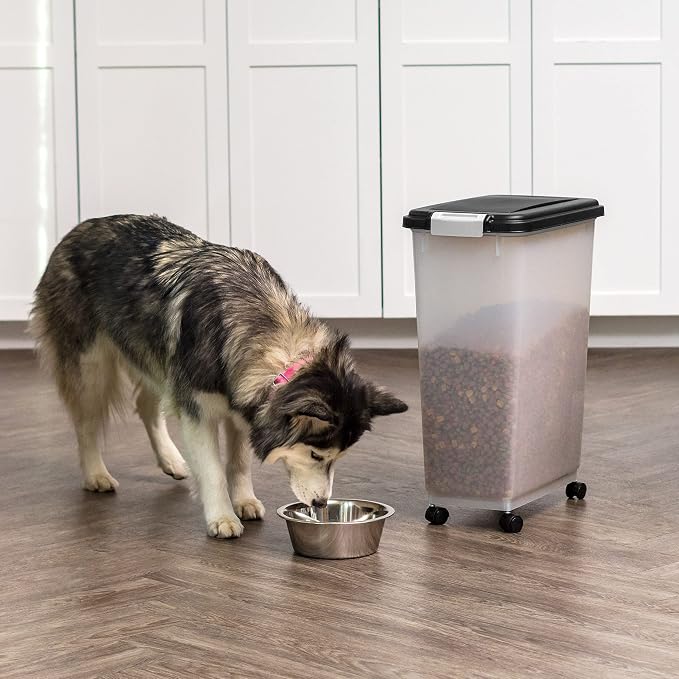 IRIS USA Airtight Dog Food Storage Container, Attachable Wheels, - Image 5