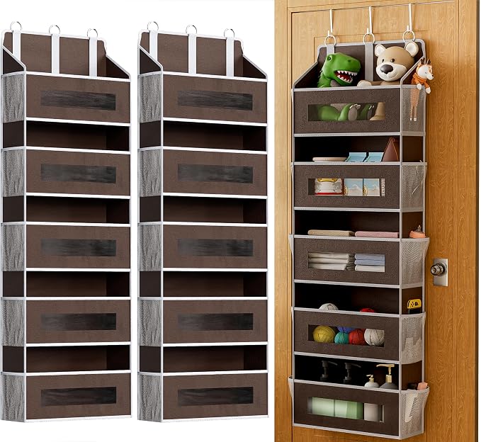 2 Pack 5 Tier Over The Door Organizer by Unknown