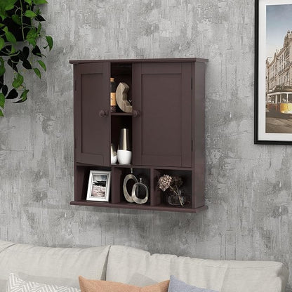 TaoHFE Brown Medicine Cabinets, Bathroom Wall Cabinet - Image 8