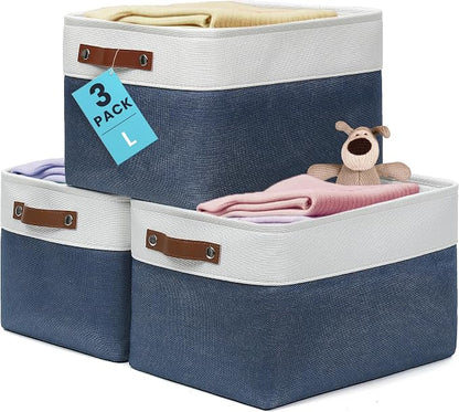OrganiHaus Large Fabric Storage Baskets by OrganiHaus