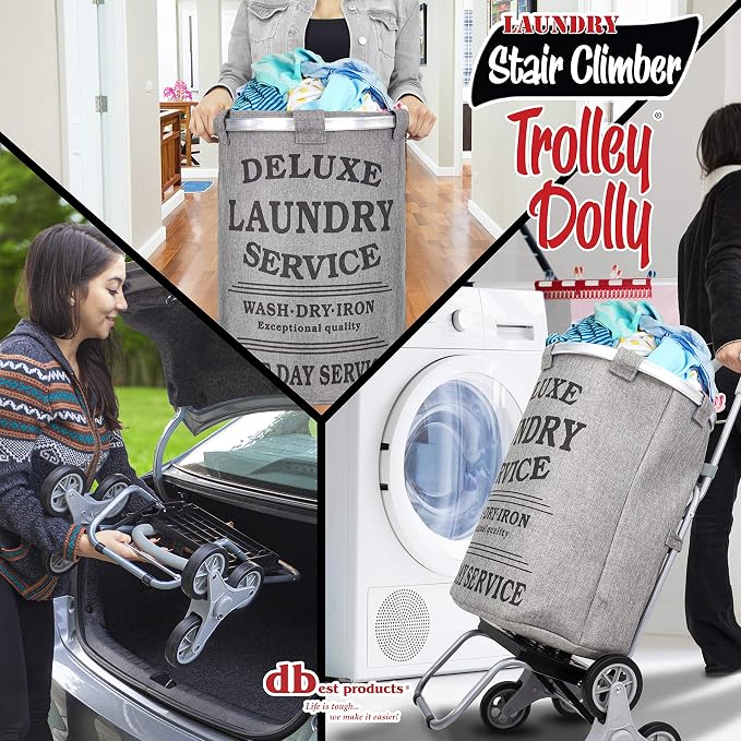 dbest products Stair Climber Laundry Trolley Dolly - Image 2