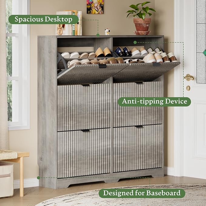 Xixini Shoe Storage Cabinet for Entryway - Image 4