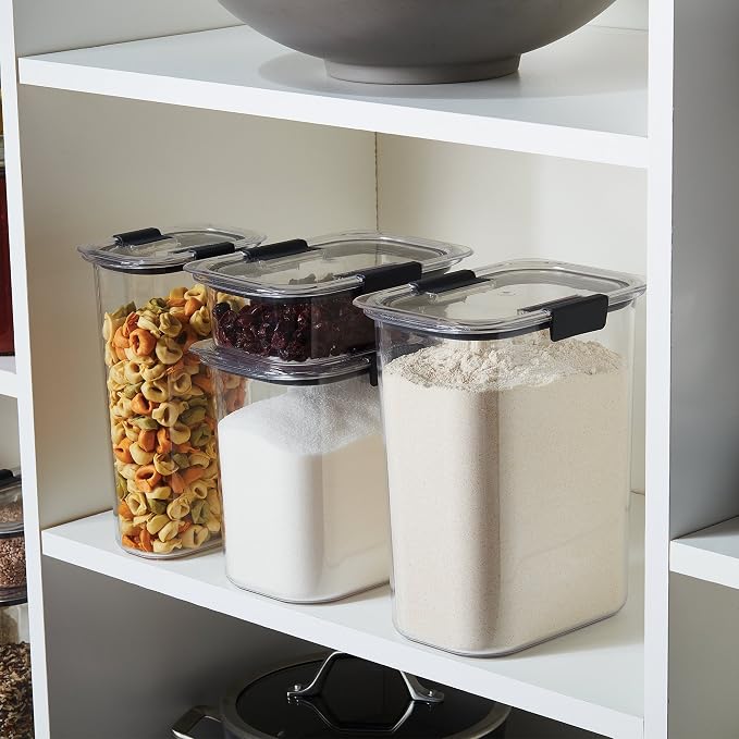 Rubbermaid Brilliance Pantry Food Storage Container Set, Airtight & Leak-Proof - Image 3