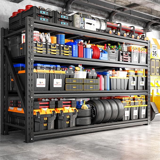REIBII 5088LBS Heavy Duty Garage Shelving, 68.3'' W Large Metal Storage Shelves - Image 8