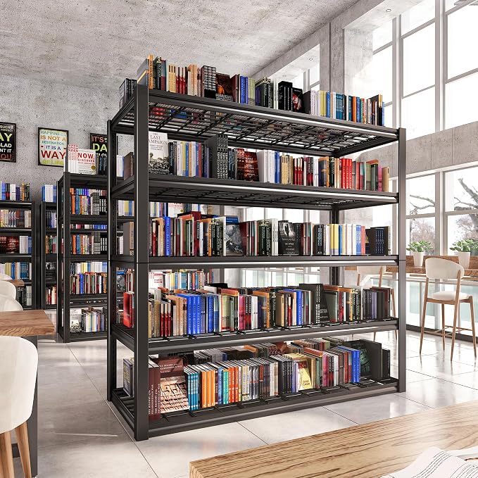 REIBII 48.2''W Garage Shelving Heavy Duty Metal Shelving 3000LBS Storage - Image 7