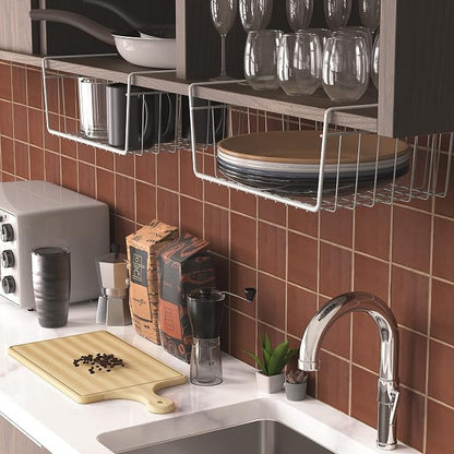 Simple Houseware 6PK Under Shelf Basket - Image 6