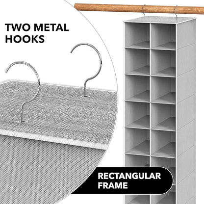 Simple Houseware 20 Section Shelves Hanging Shoes Organizer Holder - Image 6
