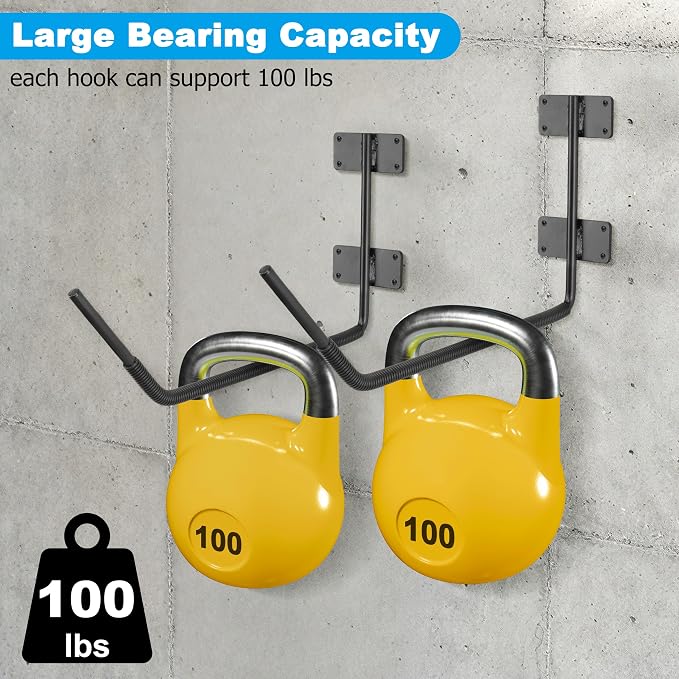 RedCall Kayak Storage Rack, Heavy Duty Kayak Wall Mount Hooks - Image 3