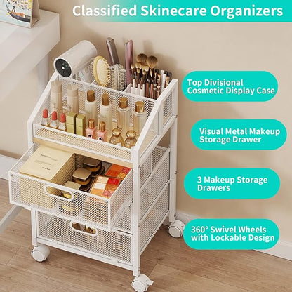 HapiRm Rolling Makeup Cart Organizer - Image 4