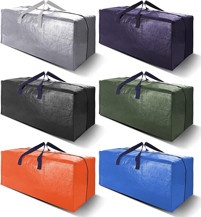 Heavy Duty Extra Large Moving Bags W/Backpack Straps by VELVETSURE