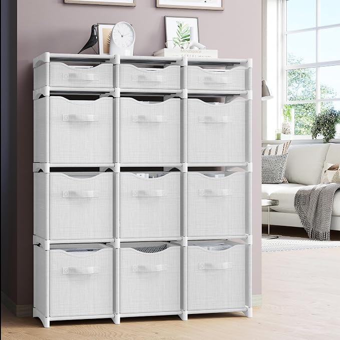 12 Cube Closet Organizers And Storage | Includes All Storage Cube Bins | Easy - Image 5