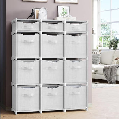12 Cube Closet Organizers And Storage | Includes All Storage Cube Bins | Easy - Image 5