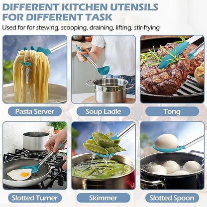 HaWare 29 PCS Silicone Cooking Utensils Set, Heat Resistant Kitchen Utensils Set - Image 5
